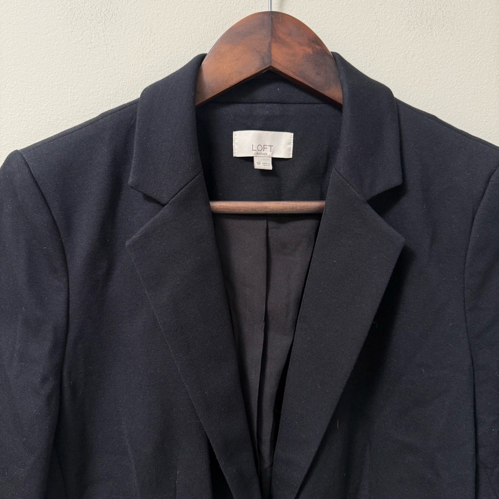 LOFT Black Tailored Blazer with Notched Lapels - Picture 2 of 12